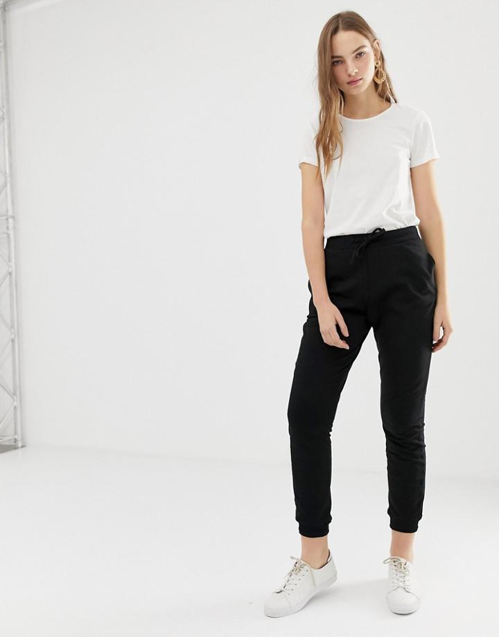 Asos Design Basic Jogger With Tie-black