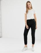 Asos Design Basic Jogger With Tie-black