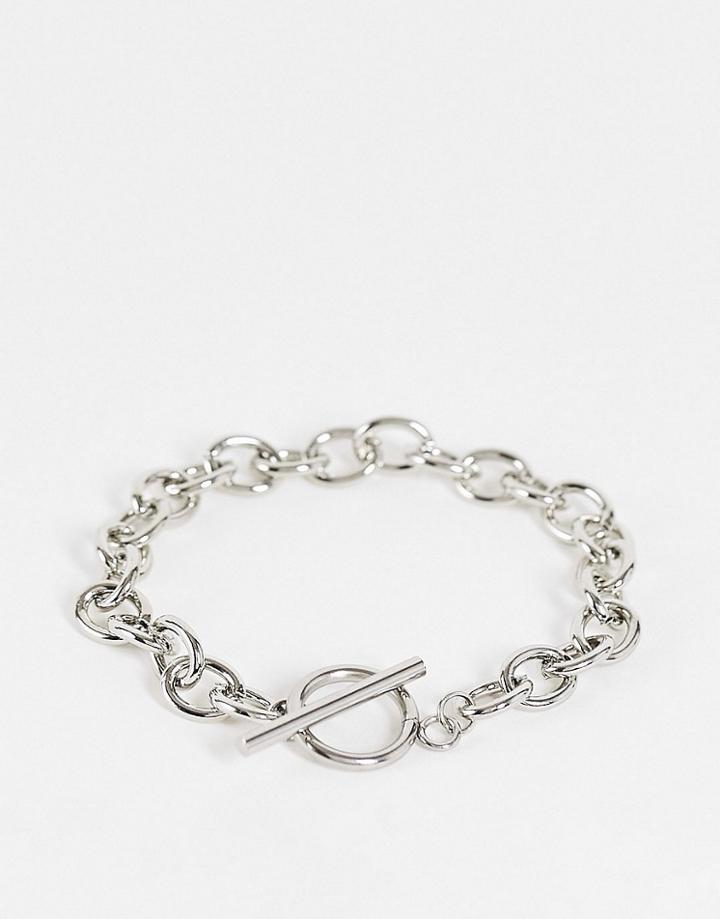 Svnx Chunky Silver Bracelet