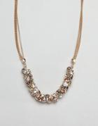 Coast Crystal Cluster Chain Necklace - Gold