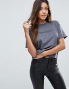 Asos T-shirt With Delicious Print - Gray