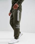 Adidas Originals Outline Jersey Joggers In Green Dh5792 - Green