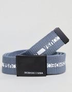 Dc Shoes Chinook Belt In Blue - Blue