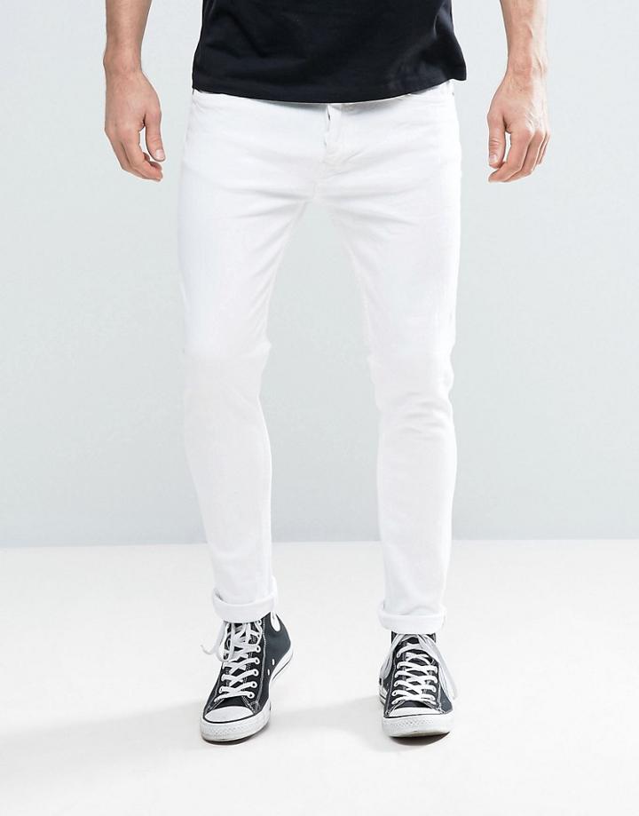 Brave Soul Skinny White Jeans - White