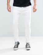 Brave Soul Skinny White Jeans - White