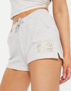 Russell Athletic Logo Shorts In Gray-white