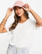 Monki Simba Cotton Blend T-shirt In White - White