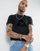 Le Coq Sportif Essential Flock T-shirt In Black 1710345 - Black