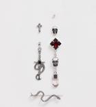 Reclaimed Vintage Inspired Mixed Earring Pack In Gothic Style With Studs And Drop Earrings Exclusive To Asos - Silver