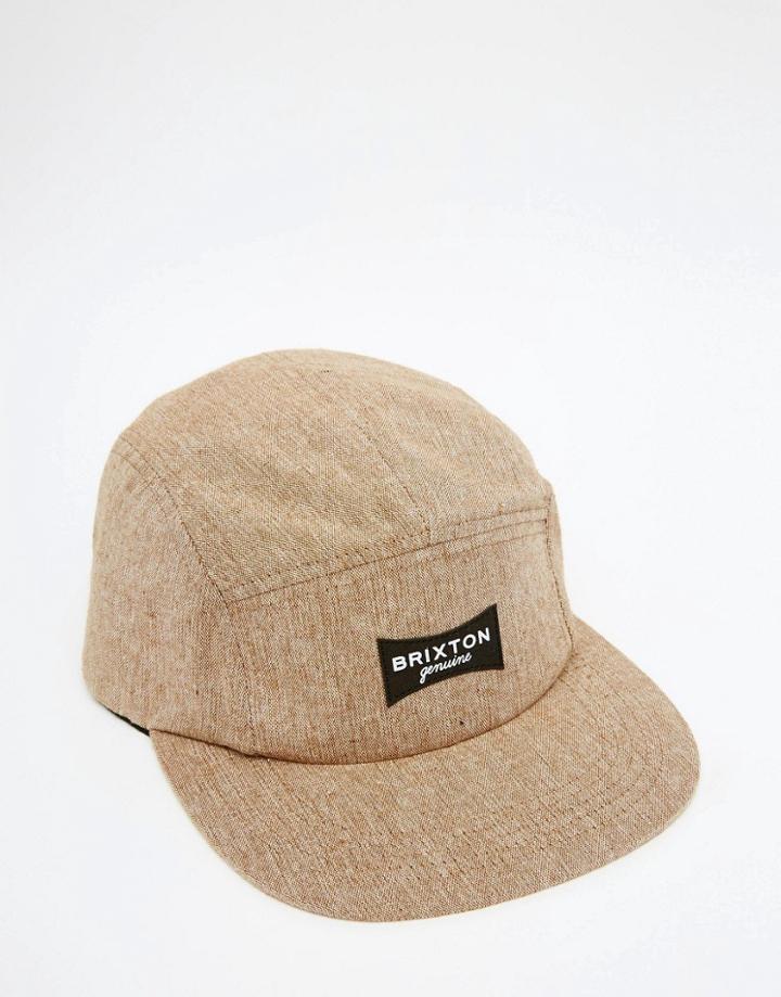 Brixton Ramsey 5 Panel Cap - Tan