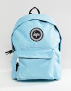 Hype Backpack In Blue Speckle Print - Blue
