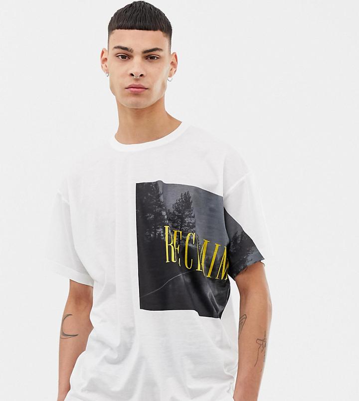 Reclaimed Vintage Inspired Photographic Print Tee-white