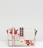 Accessorize Embroidered Studded Cross Body Bag - Multi