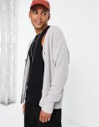 Topman Oversized Knitted Cardigan In Gray-grey
