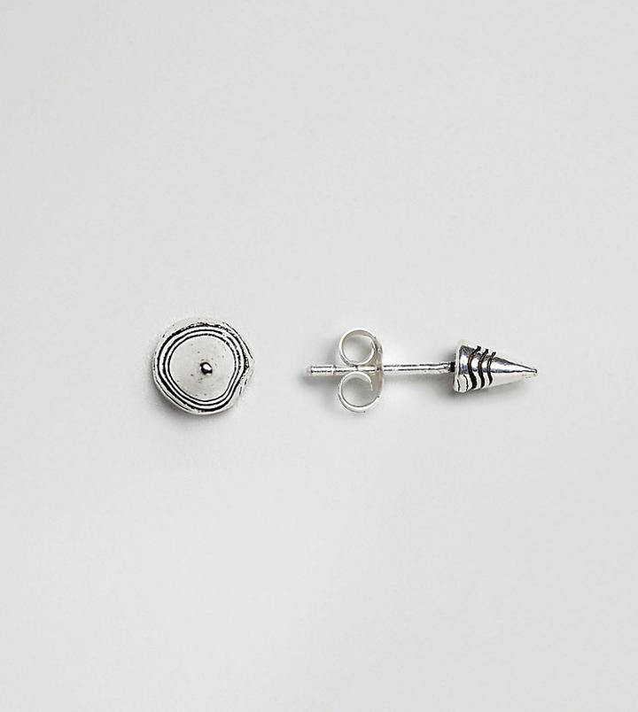 Kingsley Ryan Sterling Silver Circular Cone Stud Earrings - Silver