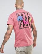Friend Or Faux Madras Back Print T-shirt - Pink