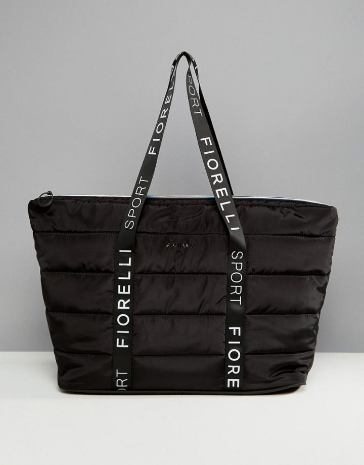 Fiorelli Sport Puffer Padded Carryall Bag In Black - Black