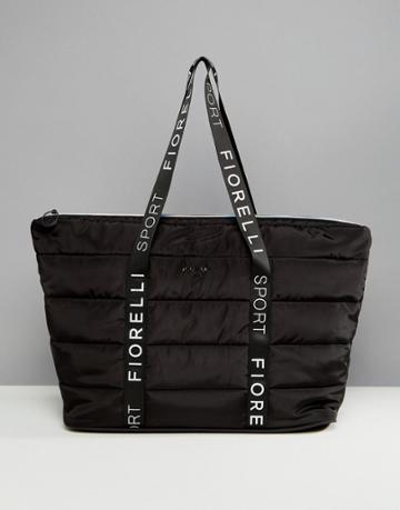 Fiorelli Sport Puffer Padded Carryall Bag In Black - Black