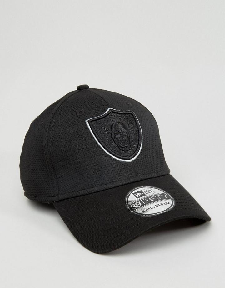 New Era 39thirty Cap Fitted La Raiders - Black