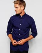 Selected Homme Lightweight Cotton Shirt - Navy
