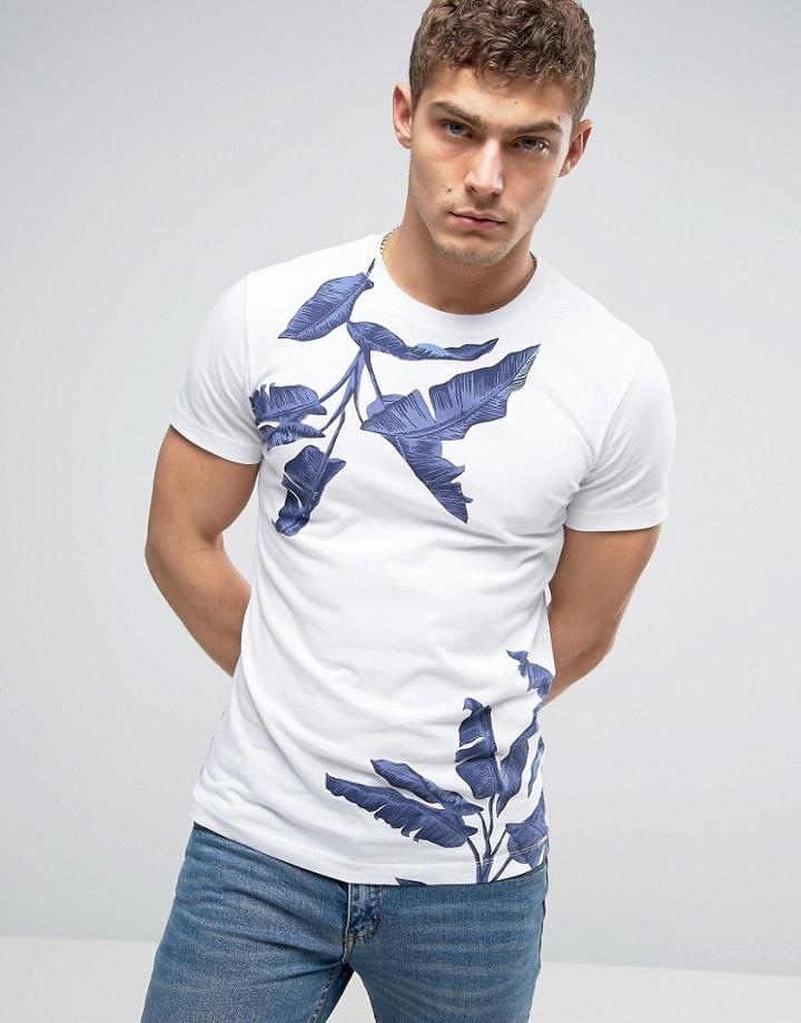 Diesel T-diego-mn Palm T-shirt - White