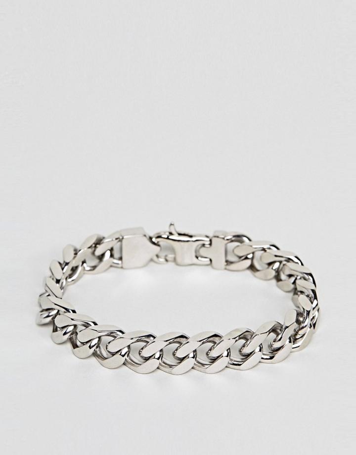 Fred Bennett Silver Curb Chain Bracelet - Silver