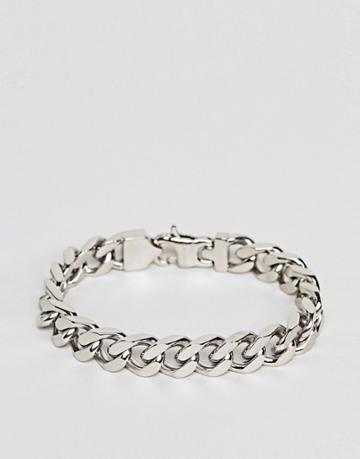 Fred Bennett Silver Curb Chain Bracelet - Silver