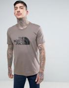 The North Face T-shirt With Easy Logo In Brown - Brown