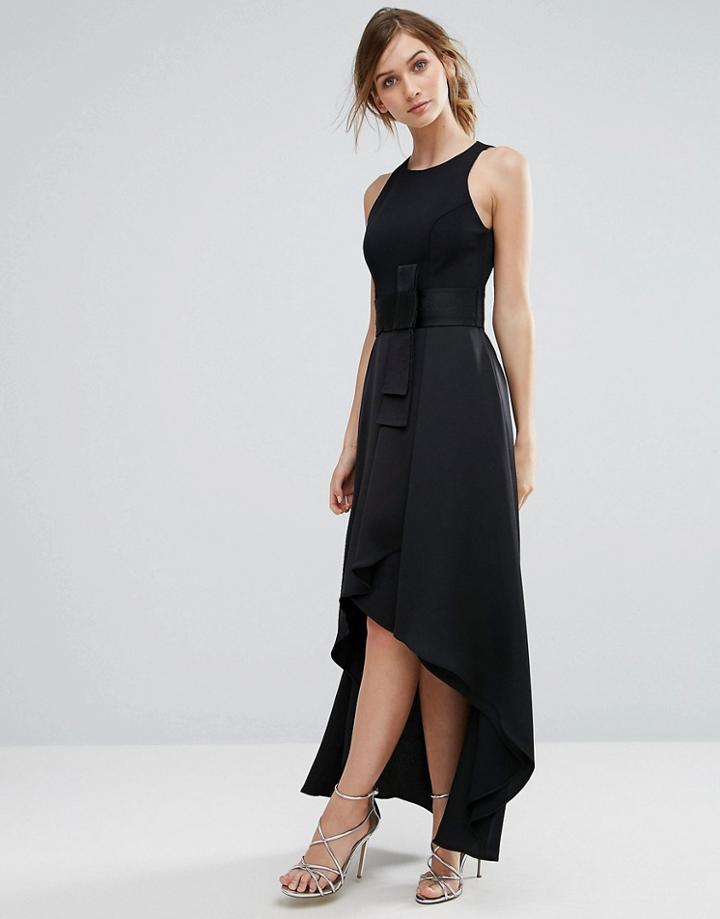 Coast April Bow Maxi Dress - Black
