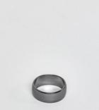 Designb Pinky Ring In Gunmetal Exclusive To Asos - Silver