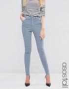 Asos Tall Ridley Skinny Jean In Nevaeh Wash - Blue