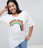 Chorus Plus Rainbow Ribbons T-shirt - White