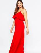 Alice & You Cross Back Maxi Dress - Red