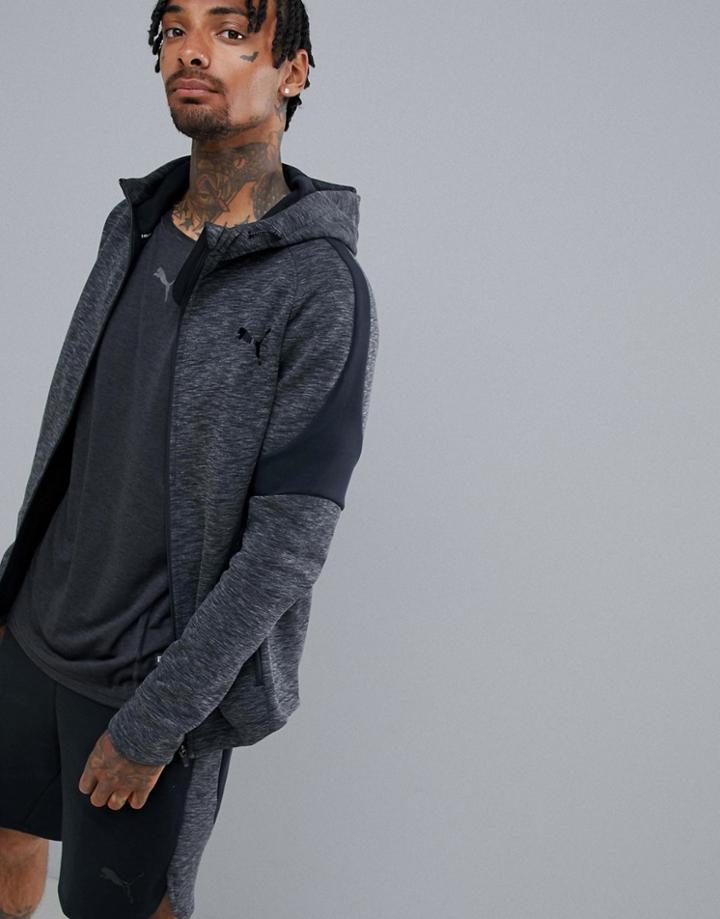 Puma Training Evostripe Hoodie In Black - Black
