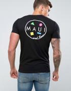 Maui Cookie Logo Printed T-shirt - Black