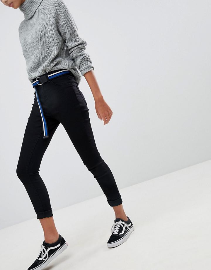 Jdy Skinny High Waisted Jeans - Black