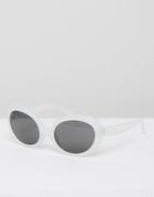 Cheap Monday Kurt Cat Eye Sunglasses In White - White