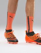 Puma Soccer Future 2.3 Netfit Firm Ground Boots In Orange 104832-02 - Orange