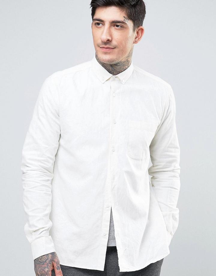 Ymc Harajuku Button Down Shirt - Cream