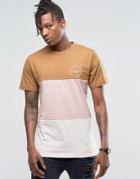 Friend Or Faux Cut And Sew T-shirt - Tan