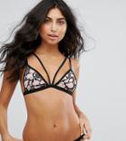 Peek & Beau Two Tone Lace Bikini Top - Pink