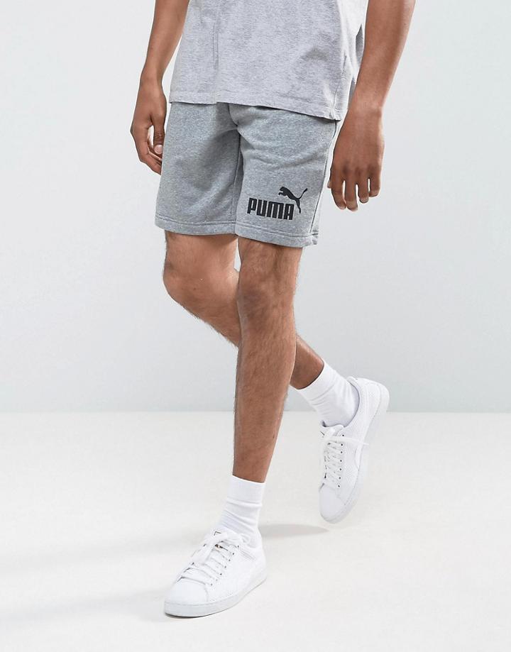 Puma Ess No.1 Sweat Shorts In Gray 83826103 - Gray