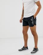 Ellesse Sport Udine Shorts With Reflective Logo In Black - Black