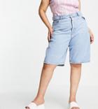 Dr Denim Plus Bella Bermuda Denim Shorts In Light Wash-blue