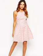 Warehouse Lace Prom Dress - Blush