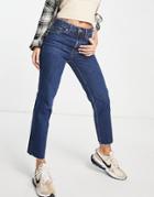 Topshop Straight Organic Cotton Jean In Indigo-blue