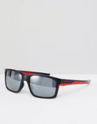 Oakley Square Mainlink Sunglasses With Flash Lens - Black