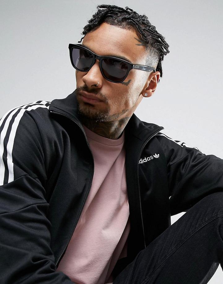 Raen Vista Square Sunglasses In Black - Black