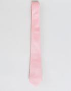 Asos Design Slim Tie In Pink