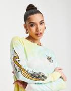 Element Skull Back Print Tie Dye Long Sleeve T-shirt In Multi